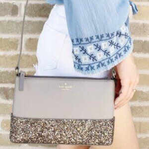 Kate Spade Greta Court Ramey Glitter Small Crossbody